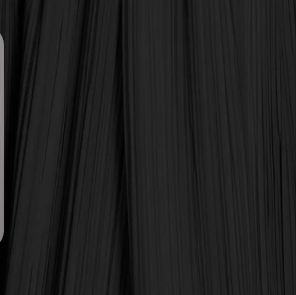 Black Maxi Pleated Skirt for Work - Picture 2 of 3